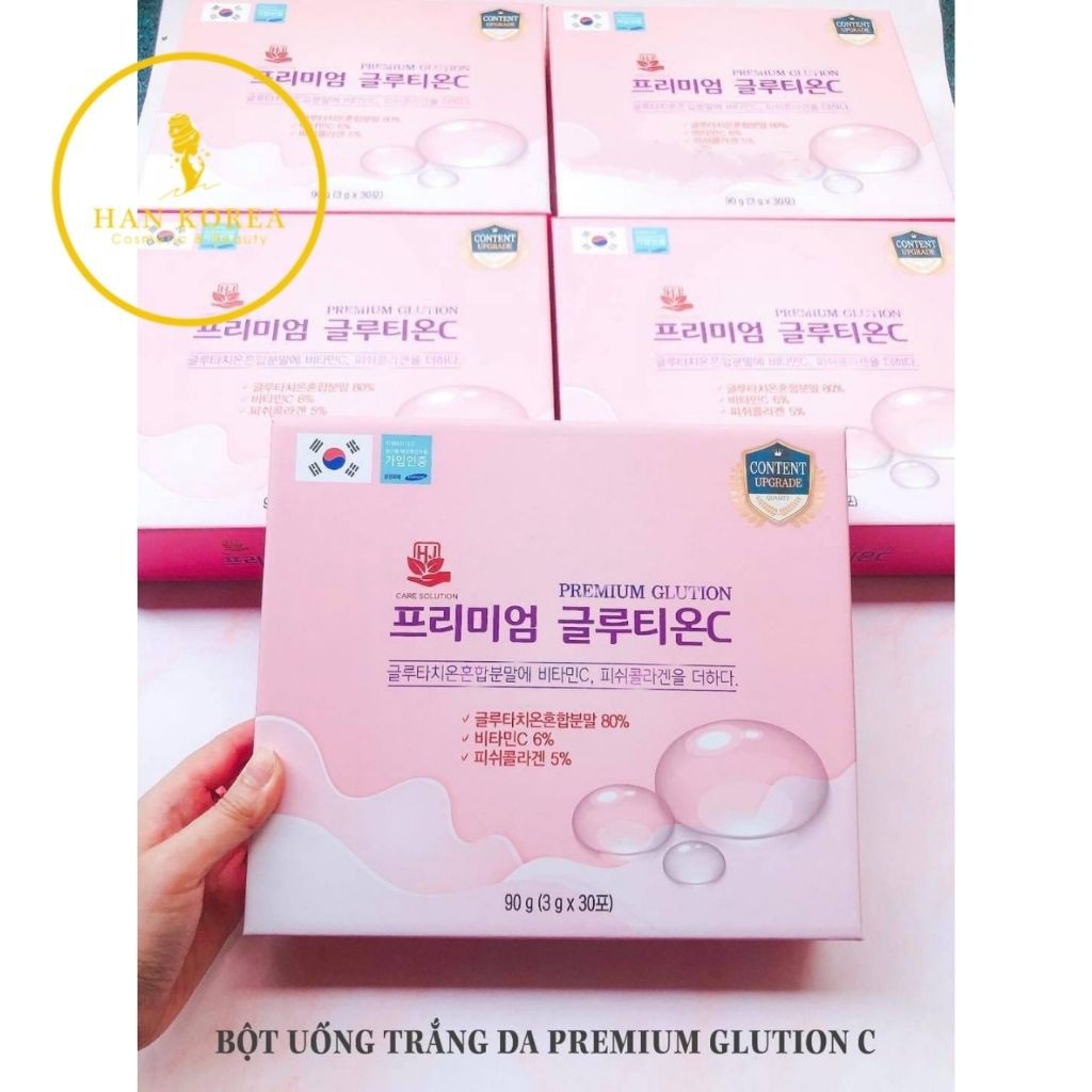 Bột uống trắng da GLUTIONC giảm nám, tàn nhang, trắng da 30 gói HÂN KOREA | Thế Giới Skin Care