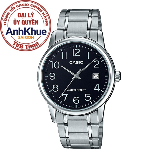 Đồng hồ nam dây kim loại Casio Standard chính hãng Anh Khuê MTP-V002D-1BUDF (37mm)