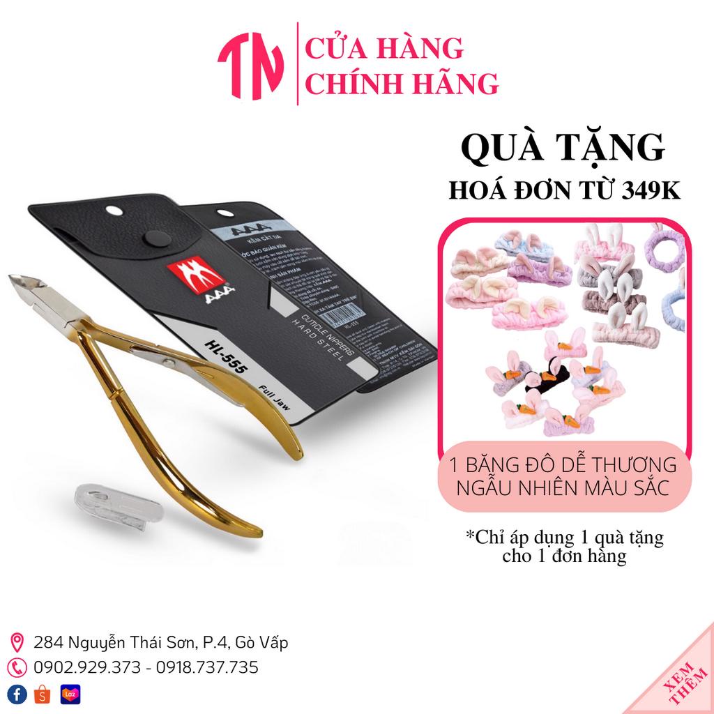 Kềm AAA thép chuyên dụng cắt da, nhặt da tay HL-555 mạ vàng cao cấp dụng cụ làm móng tay chuyên nghiệp nghệ thuật nail