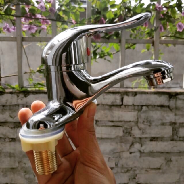 CỦ SEN VÒI LAVABO ChẬU RỬA NÓNG LẠNH 2 CHÂN