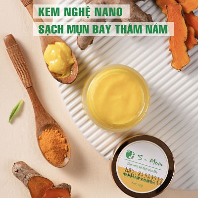 Bộ đôi nghệ mặt sáng da & Sữa rửa mặt thiên nhiên S-Mom loại bỏ bụi bẩn, làm sạch da, chăm sóc da chuyên sâu