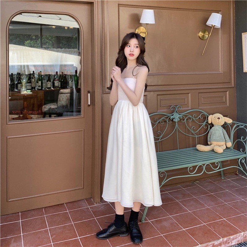 [ORDER] Set váy dây mix áo len | BigBuy360 - bigbuy360.vn