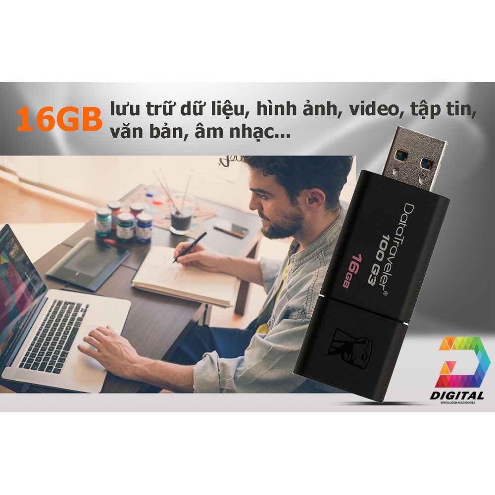 USB Kingston 16GB 3.0 Chính Hãng