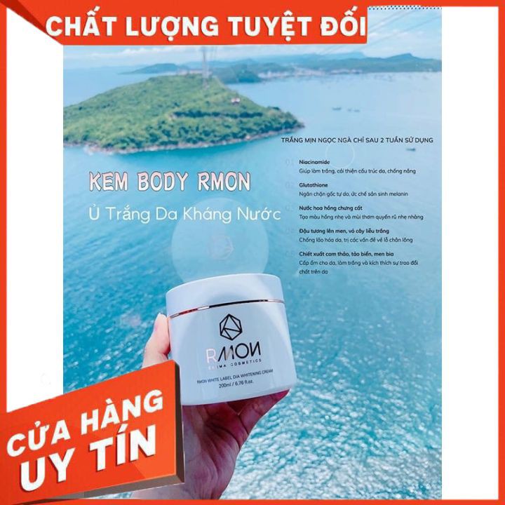 Kem Ủ Trắng Body Cao Cấp RMON White Label Dia Whitening Cream Chính Hãng Korea