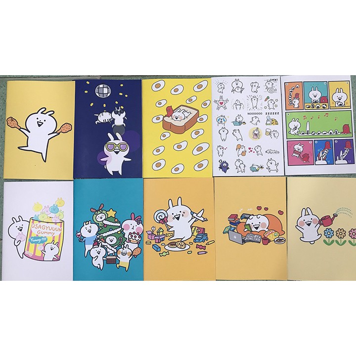 Vở thỏ usagyuuun kẻ ngang S7VI64 vở hoạt hình tập cute 25x17cm 80 trang giấy đẹp