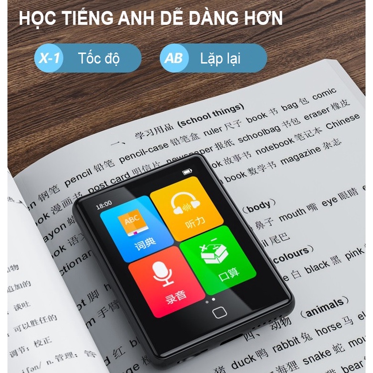 (Quà tặng 99k) Máy Nghe Nhạc MP3 Màn Hình Cảm Ứng 2.8 Inch Ruizu M20 Bộ Nhớ Trong 16GB - Hàng Chính Hãng - Ruizu M20