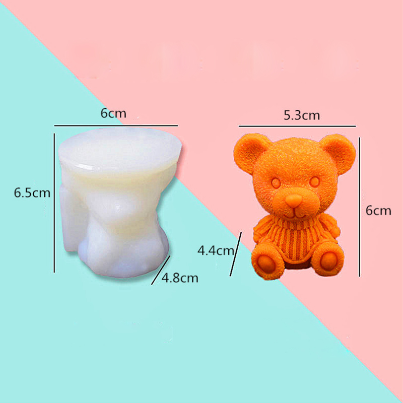 Khuôn Silicone Làm Đá Viên Hình Gấu