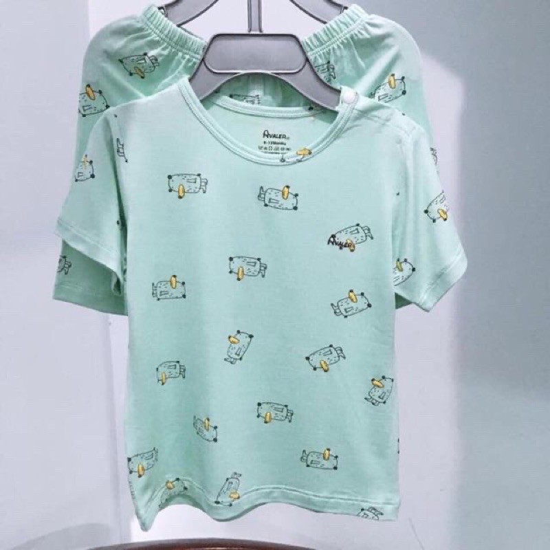 [Avaler size 9-12m sale]Bộ cộc tay sợi tre Avaler size 9-12m (nhiều mẫu)