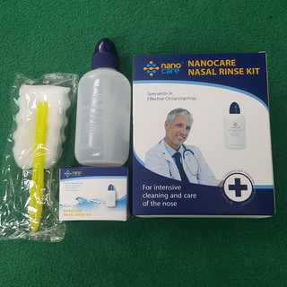 Bình rửa mũi tặng kèm 1 hộp muôi khô nanocare