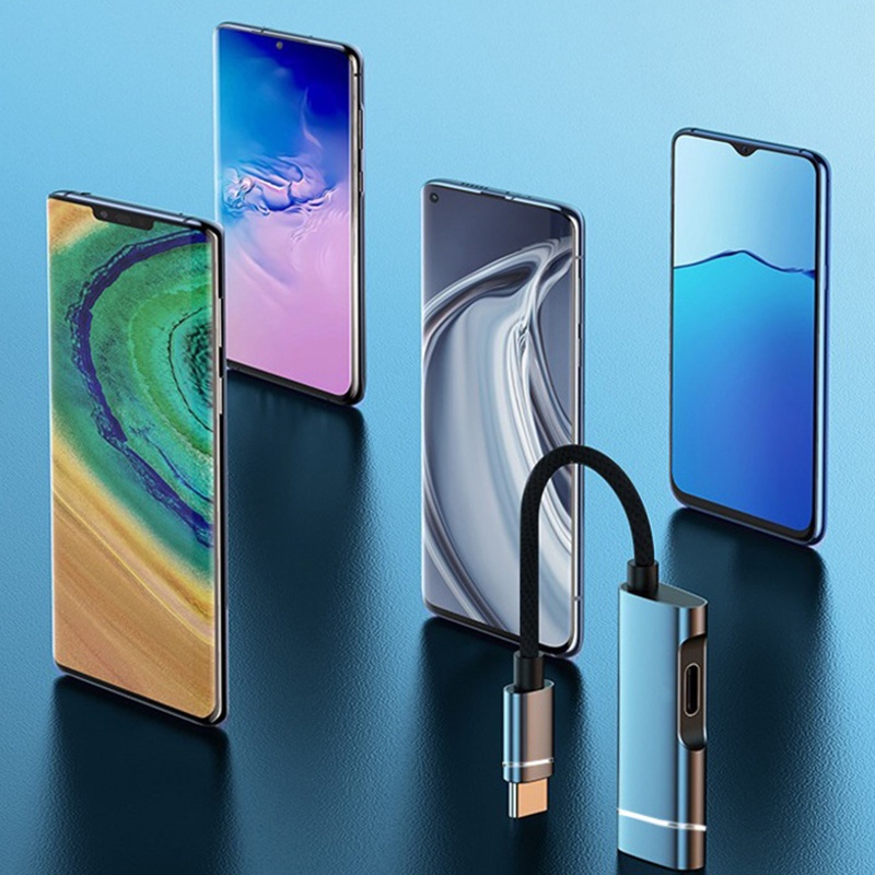 Đầu Chuyển Đổi OTG USB C Sang PD + USB 3.0 2 Trong 1 Thông Minh