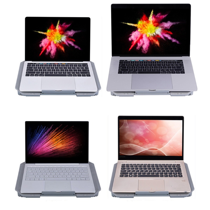 Đế Tản Nhiệt Siêu Mỏng Có 2 Quạt Làm Mát 12-17 Inch Cho Laptop Notebook