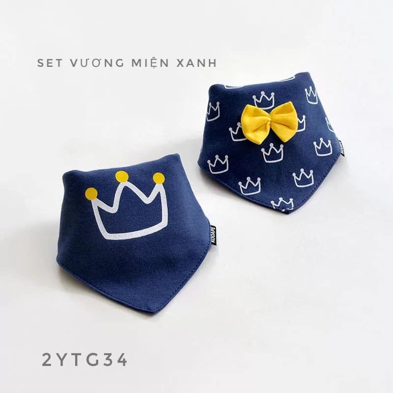 Set 2 yếm tam giác - 2YTG34