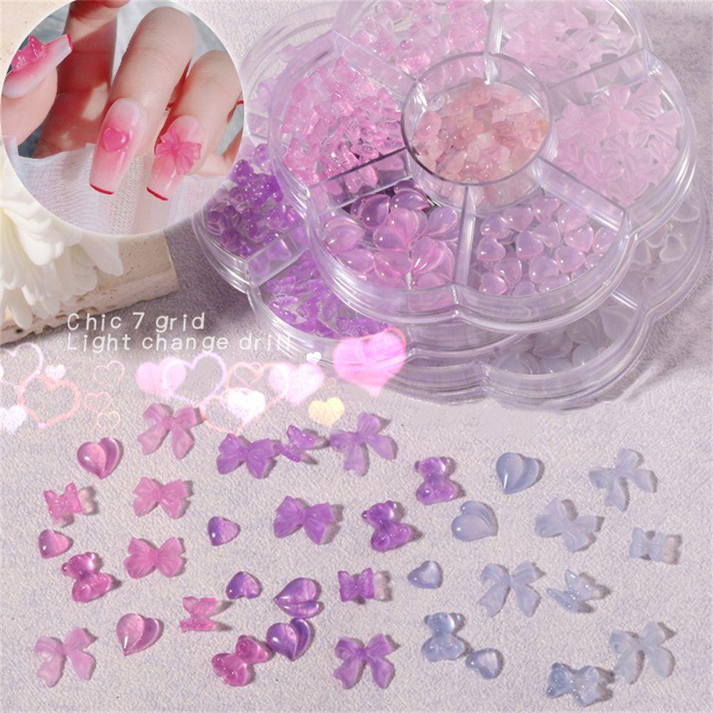 Miếng Dán Trang Trí Móng Tay 3D Thay Đổi Màu Sắc Theo Nhiệt Độ|Phụ Kiện Trang Trí Móng Tay Xinh Xắn