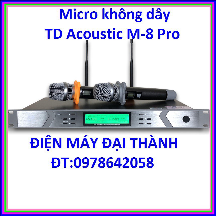 Micro không dây TD Acoustic M-8 Pro hàng chính hãng