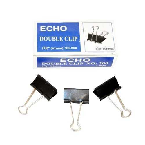 Kẹp tài liệu/ kẹp giấy Echo đen 25mm, Hàng chất lượng