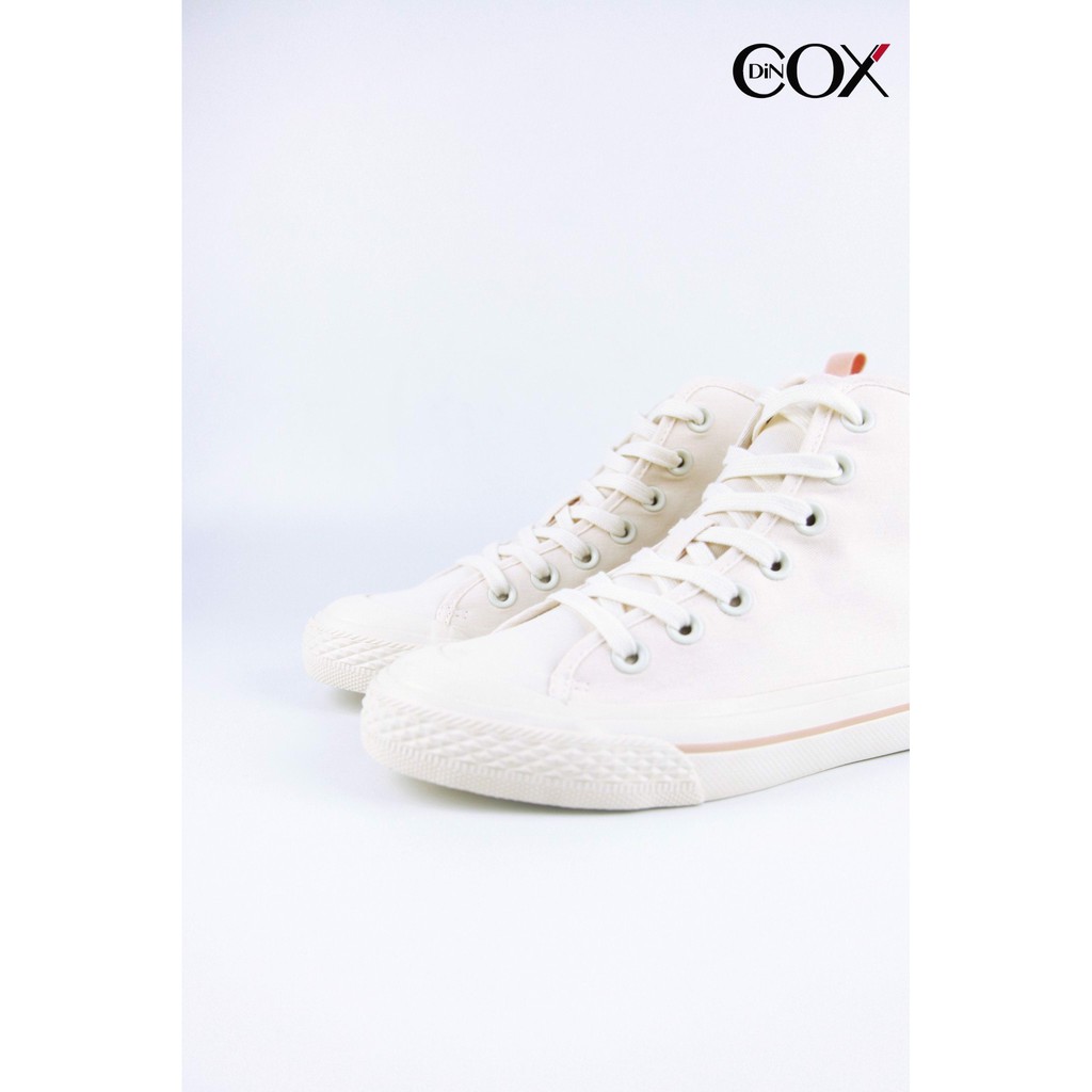 Giày Sneakers Nữ Cổ Cao DinCox  D09 BLACK