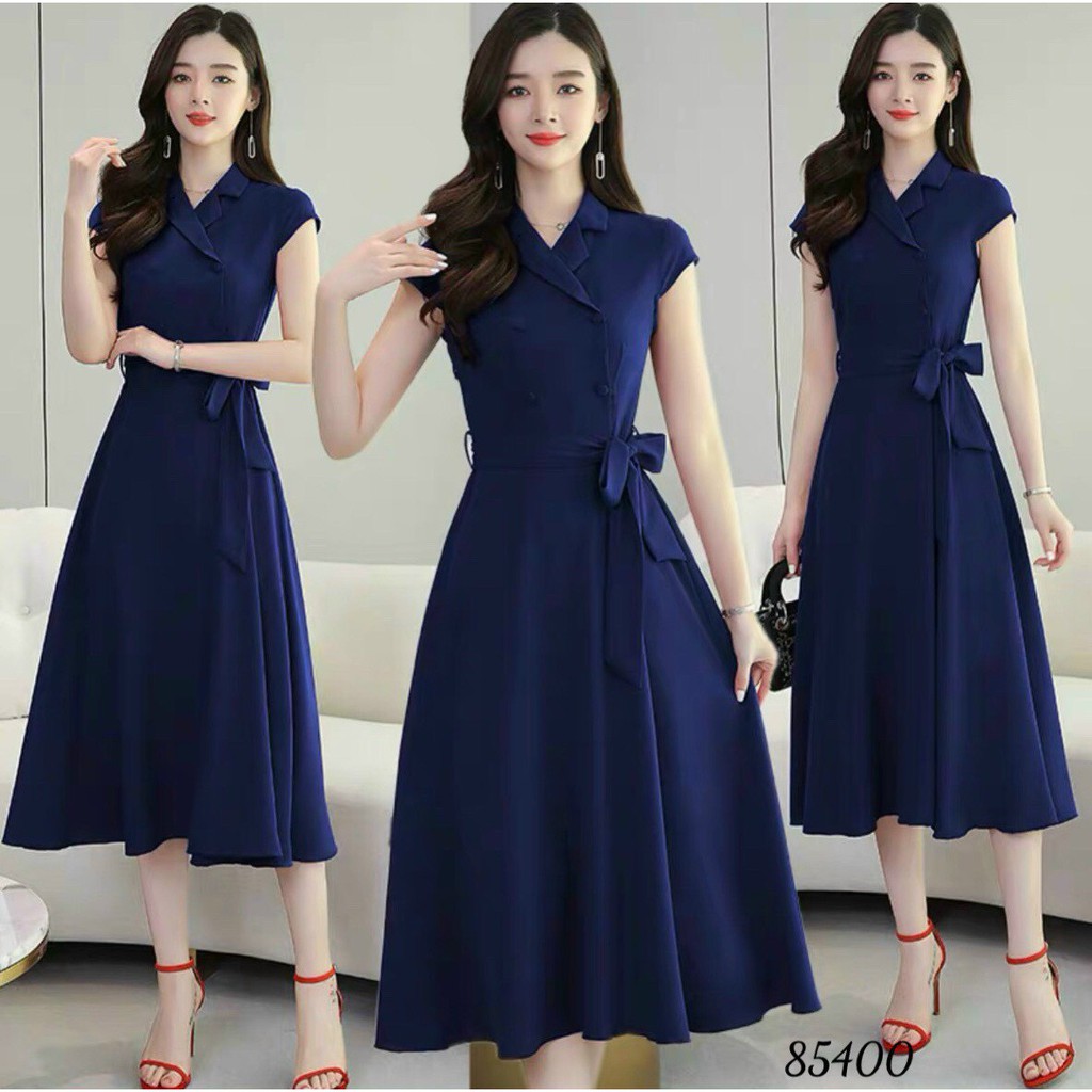 Đầm phong cách Vintage cổ sơ mi - Lịch thiệp và quý phái | BigBuy360 - bigbuy360.vn