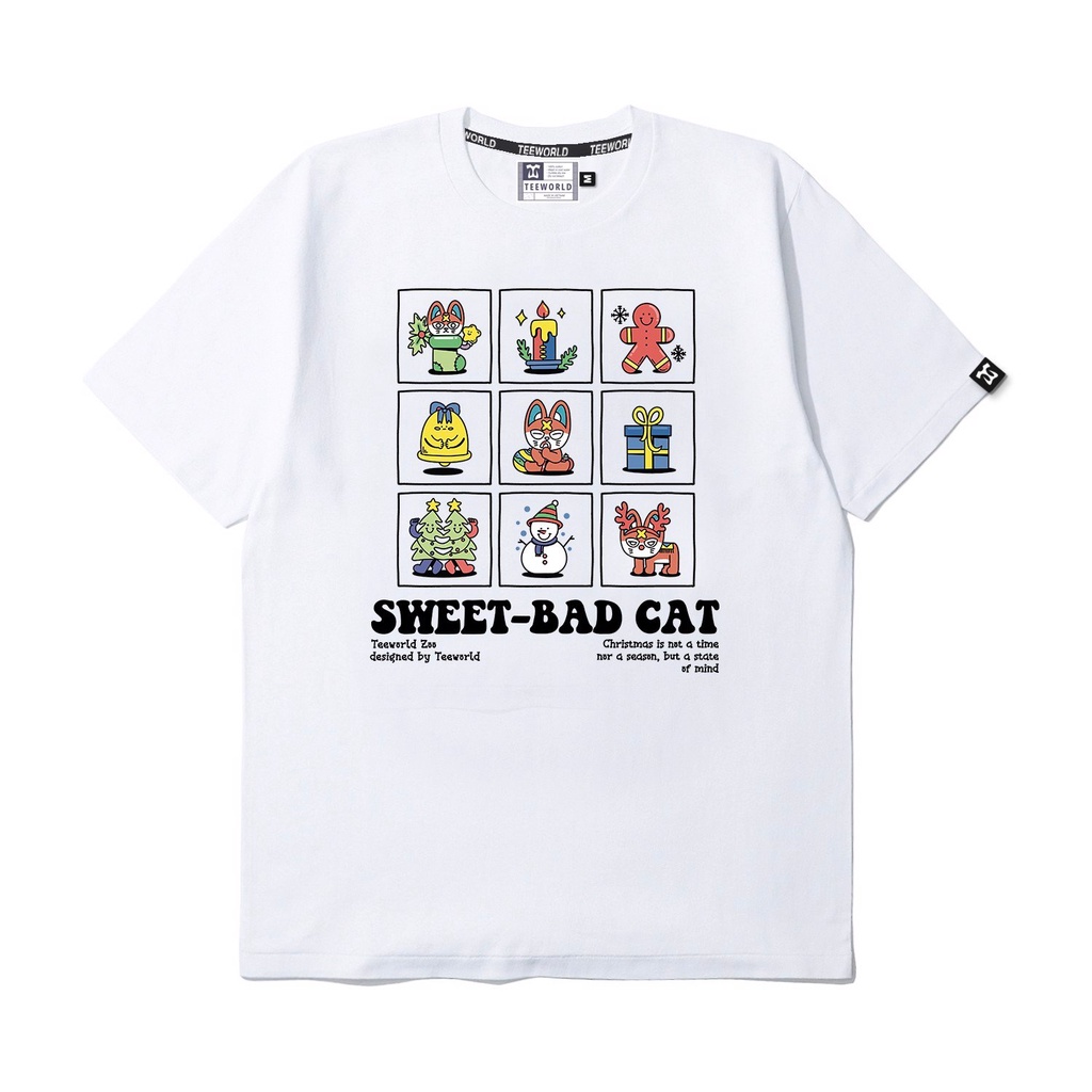 Áo thun Sweet Bad Cat T-shirt Nam Nữ Unisex | BigBuy360 - bigbuy360.vn