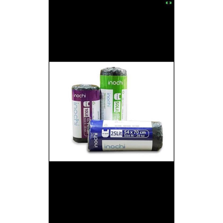 Túi đựng rác lẻ tiện dụng Inochi size 10L màu đen