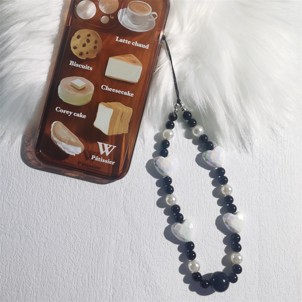 Dây Hạt Ngọc Trai Bằng Acrylic Mềm Chống Thất Lạc Gắn Điện Thoại Tiện Dụng