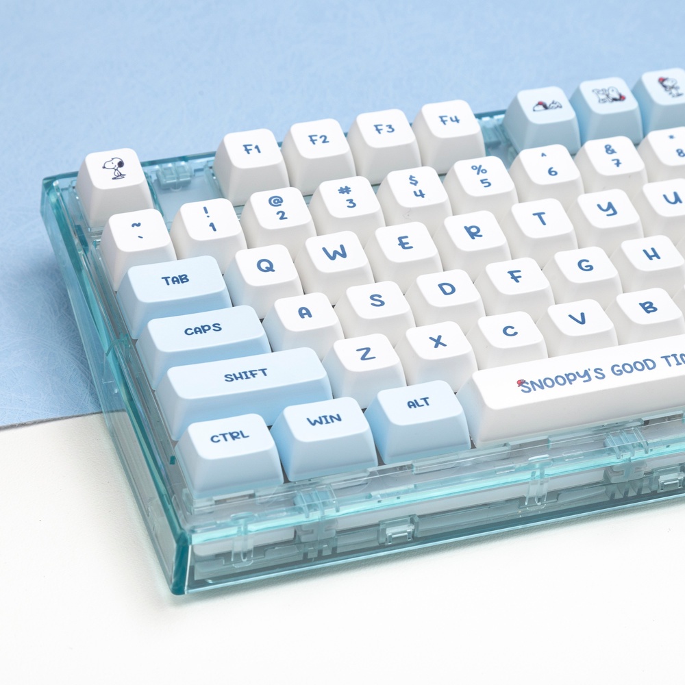 Snoopy Theme Keycap XDA Profile  PBT Bàn phím cơ Dy-thăng hoa Keycap Cá tính dễ thương Keycap 133 Phím