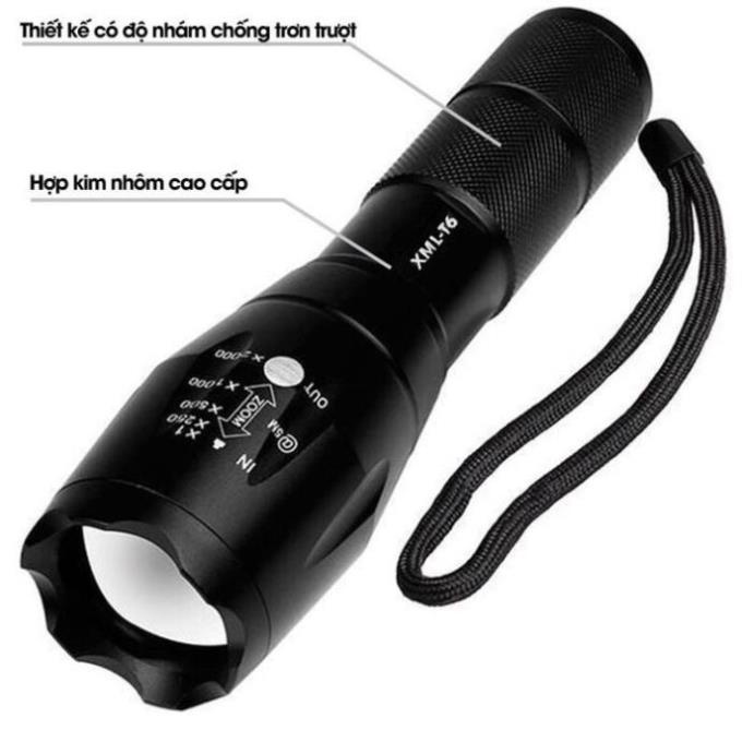 Đèn pin cầm tay nhỏ gọn siêu sáng XML-T6