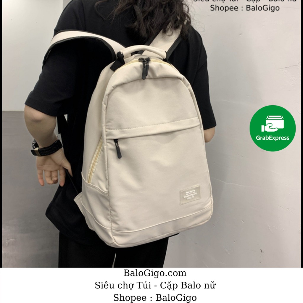 Balo basic chứa Laptop nữ loại lớn nhất cho sinh viên nữ đi học G241 - BaloGigo