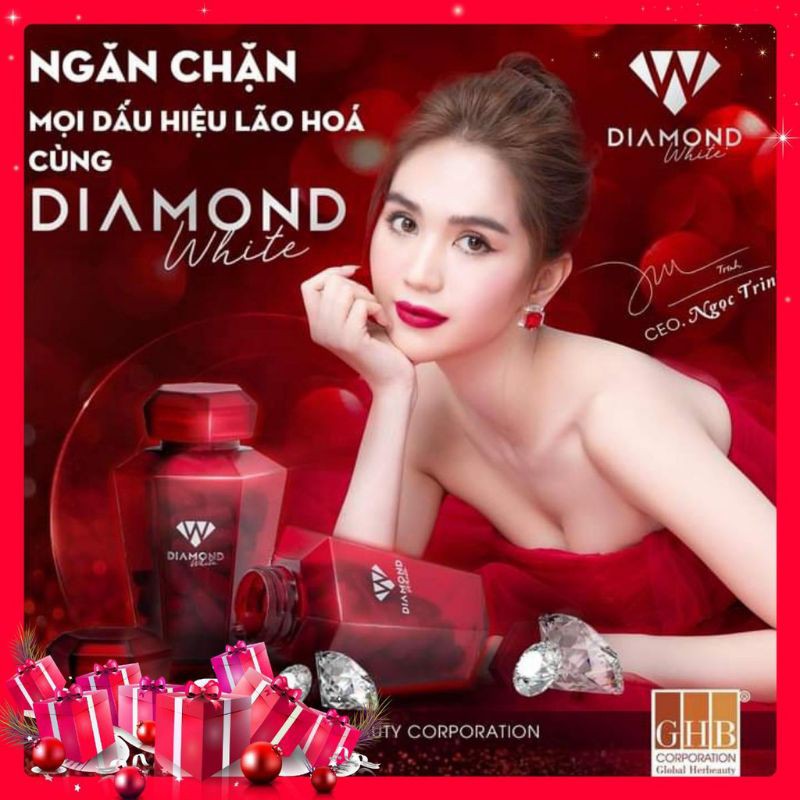 DIAMOND WHITE - Viên uống trắng da Diamond White- ngọc Trinh