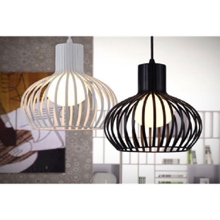 Đèn thả lồng sắt phi 280 cao 280mm