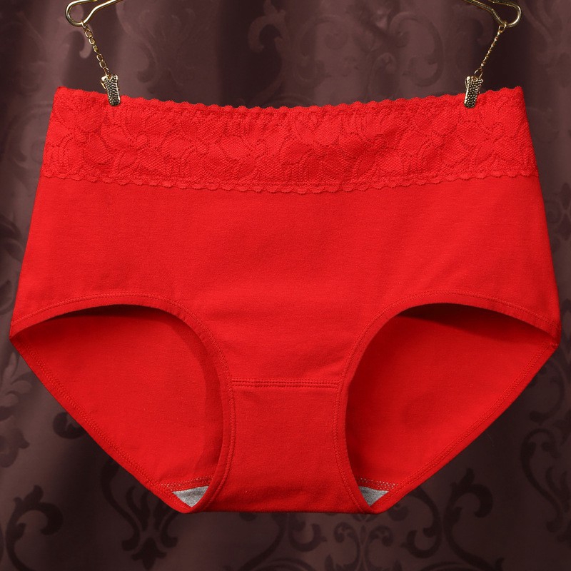 High quality fashion intimates Pure Cotton Women's Panties Lace Seamless Ms In Waist Underwear Natural Cotton Briefs | BigBuy360 - bigbuy360.vn