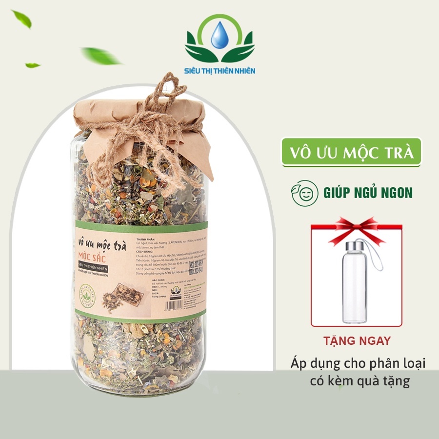 Vô Ưu Mộc Trà Hỗ Trợ Chứng Mất Ngủ, Giúp Ngủ Ngon, An Thần, Điều Hòa Huyết Áp 100g - 200g - SIÊU THỊ THIÊN NHIÊN