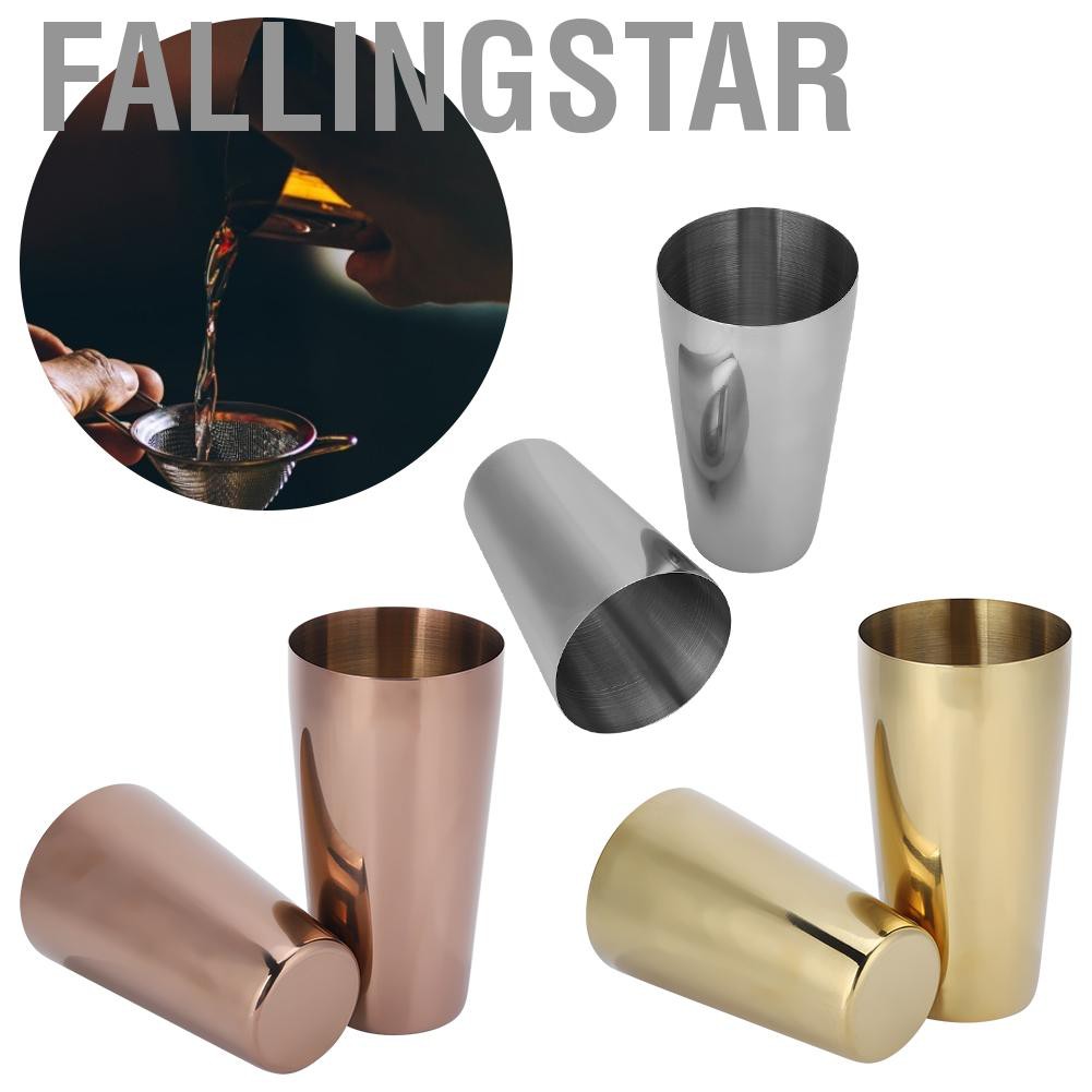 Fallingstar 304 Stainless Steel Cocktail Shaker Bottle Set Bartender Bar Accessory Barware Tools
