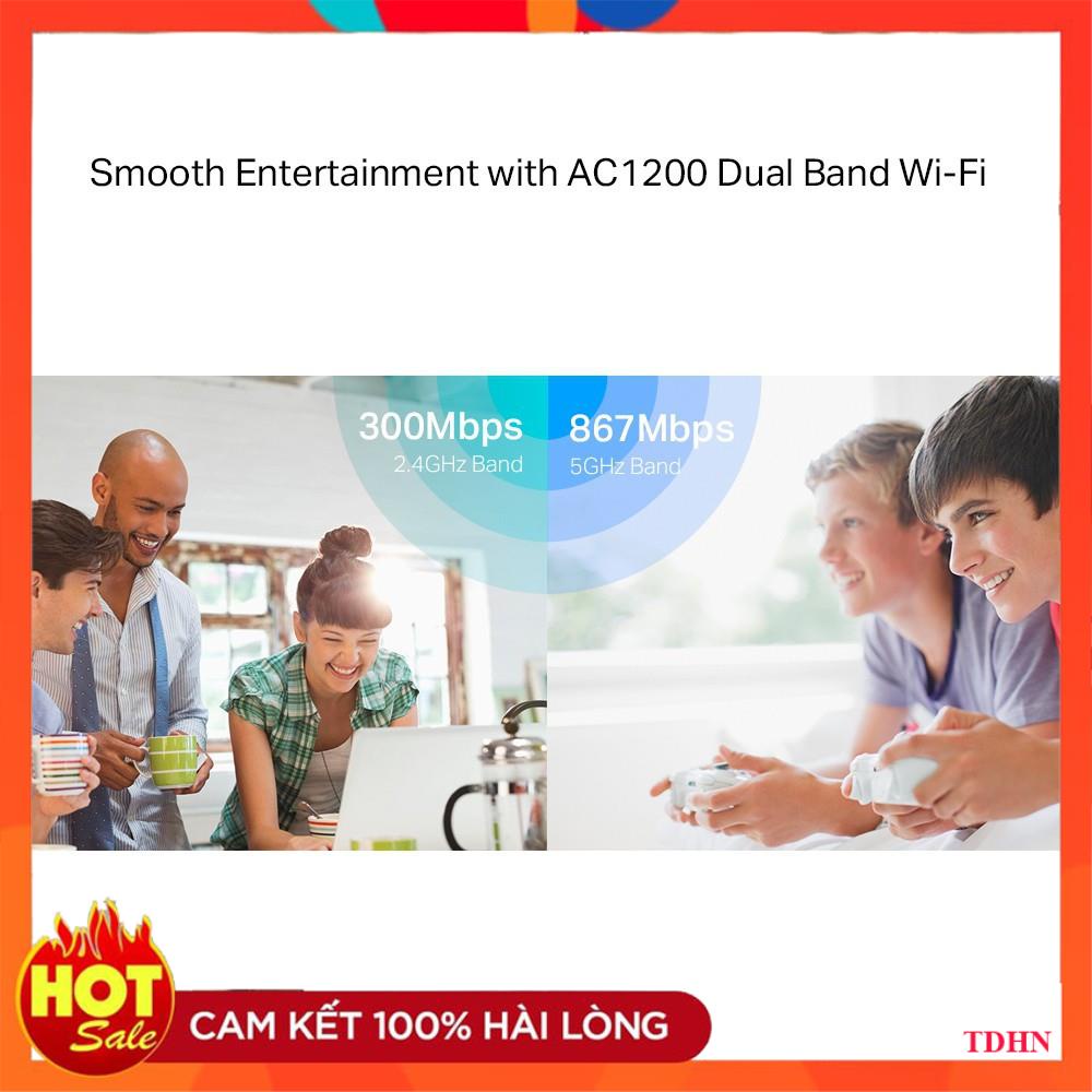 [Hãng] TP-Link Bộ phát Wifi Gigabit MU-MIMO AC1200 cho vùng phủ wifi tối ưu - Archer C6 - Hãng phân phối chính thức