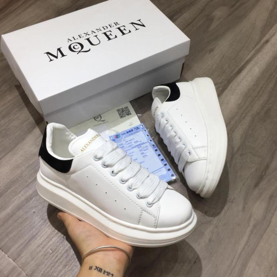 Giày thể thao sneaker mc queen gót đen độn đế nâng chiều cao nam nữ - Nguyễn Tình sneaker