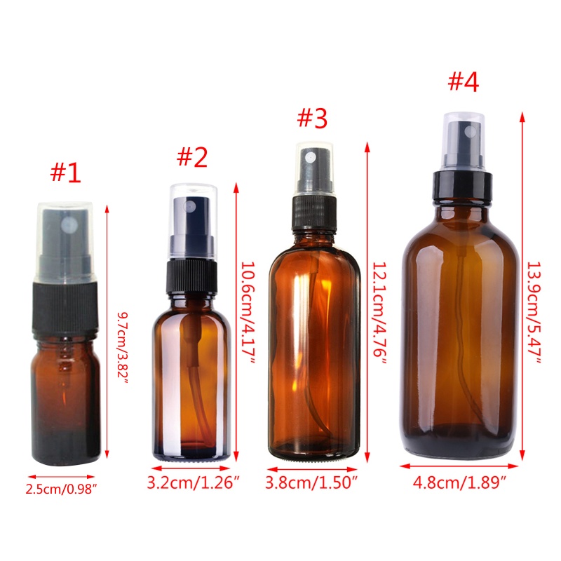 Chai Thủy Tinh Rỗng Đựng Dung Dịch Dạng Xịt 15 30 60 120ml