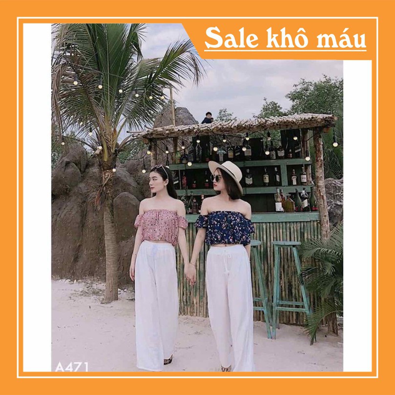 Quần ống rộng vải đũi cao cấp