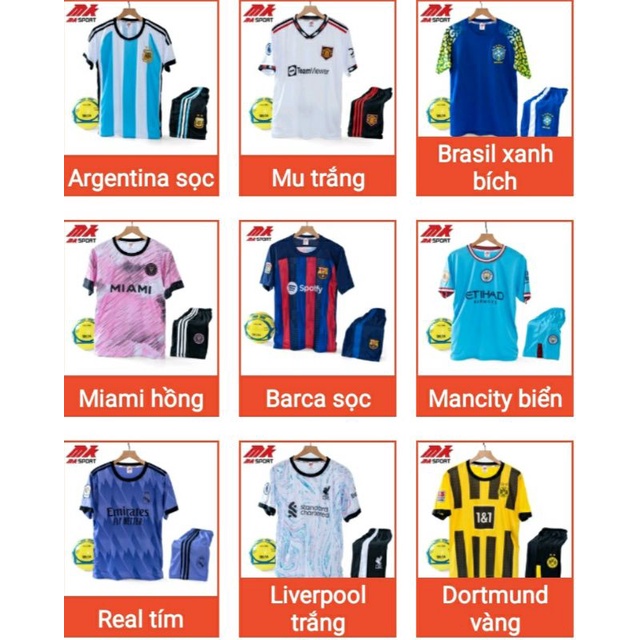 BỘ QUẦN ÁO ĐÁ BANH CÂU LẠC BỘ MÙA GIẢI MỚI 2022_2023