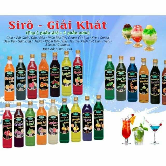 Chai 120ml siro Trung lâm (chai nhựa hình 2)