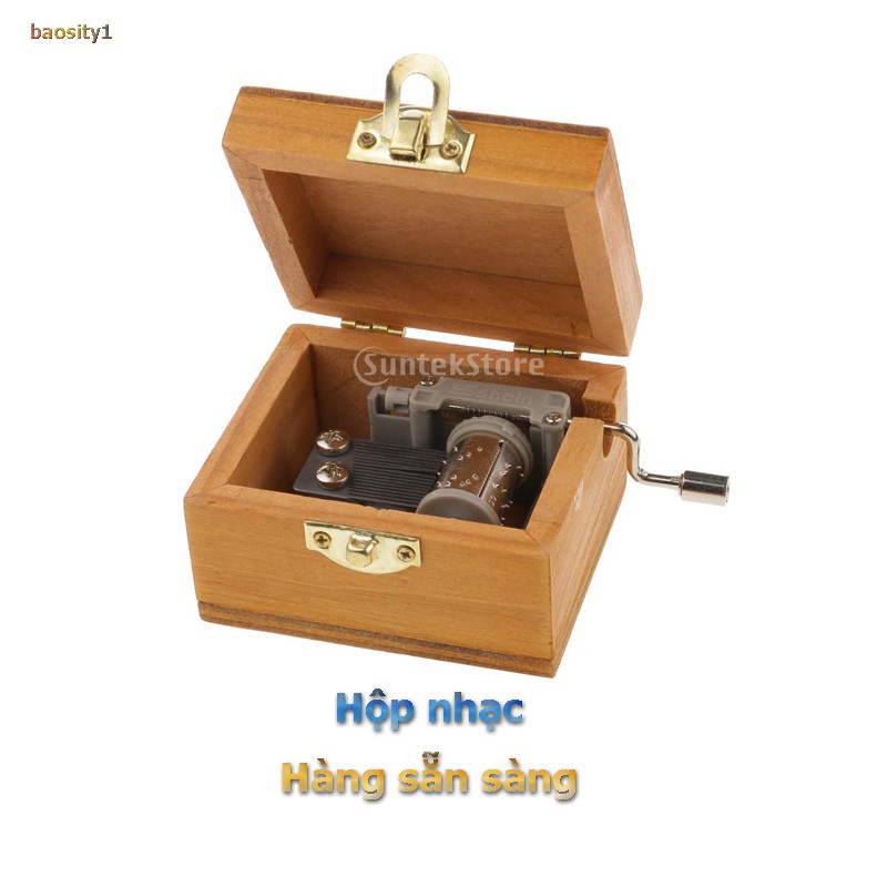 Hộp Nhạc Bằng Gỗ Lên Dây Cót Phong Cách Lâu Đài