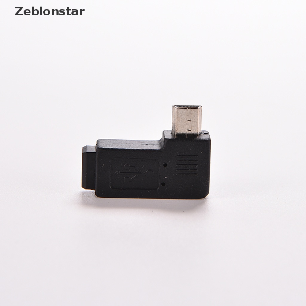Đầu Nối Chuyển Đổi USB 2.0 Mini 5 Pin Sang Ổ Cắm Góc Phải 90 Độ Màu Đen