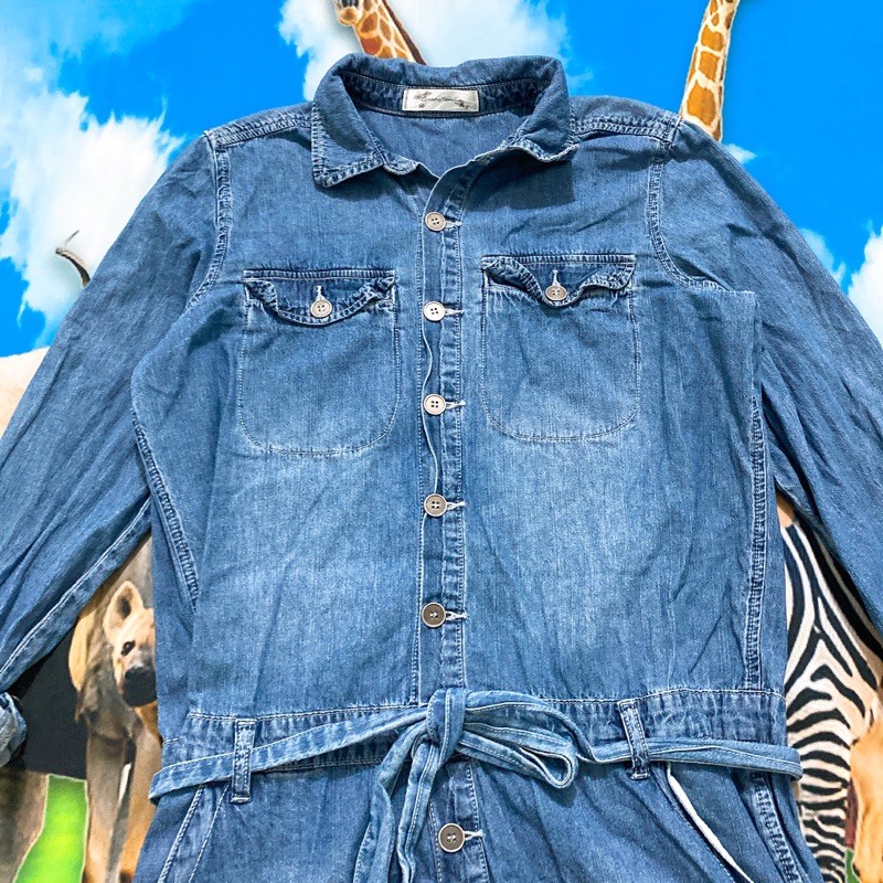 Size L đồ bay jumsuit denim ngắn cực đẹp