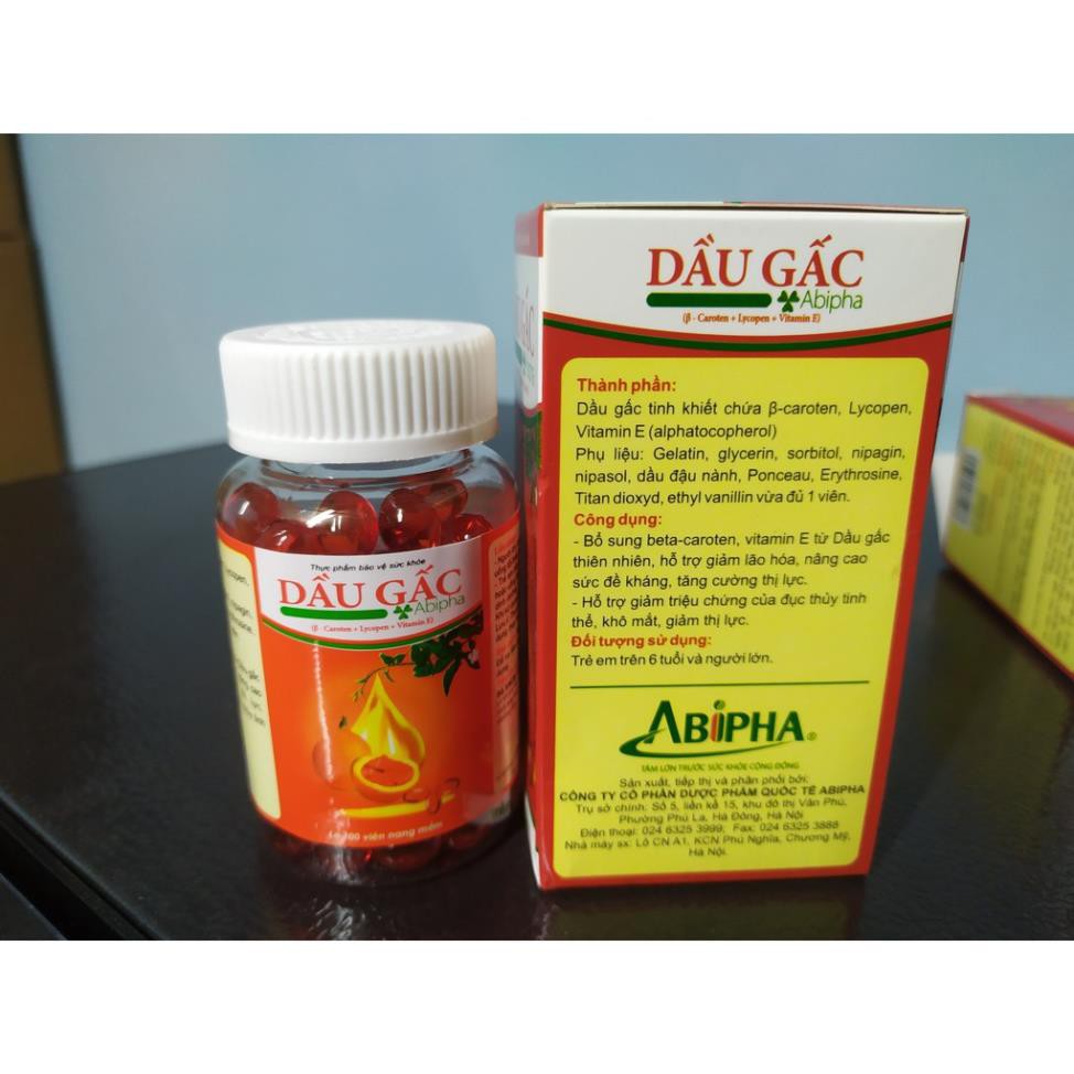 Dầu gấc DHA omega đẹp da chống lão hóa, nhức mắt ,mỏi mắt | BigBuy360 - bigbuy360.vn