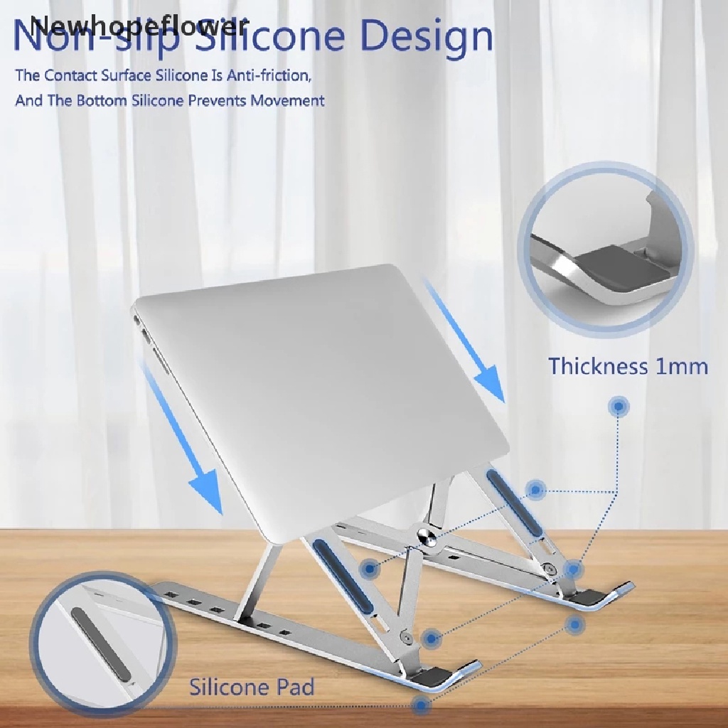 Giá đỡ máy tính xách tay điều chỉnh được và gấp gọn lại được để bàn tiện lợi