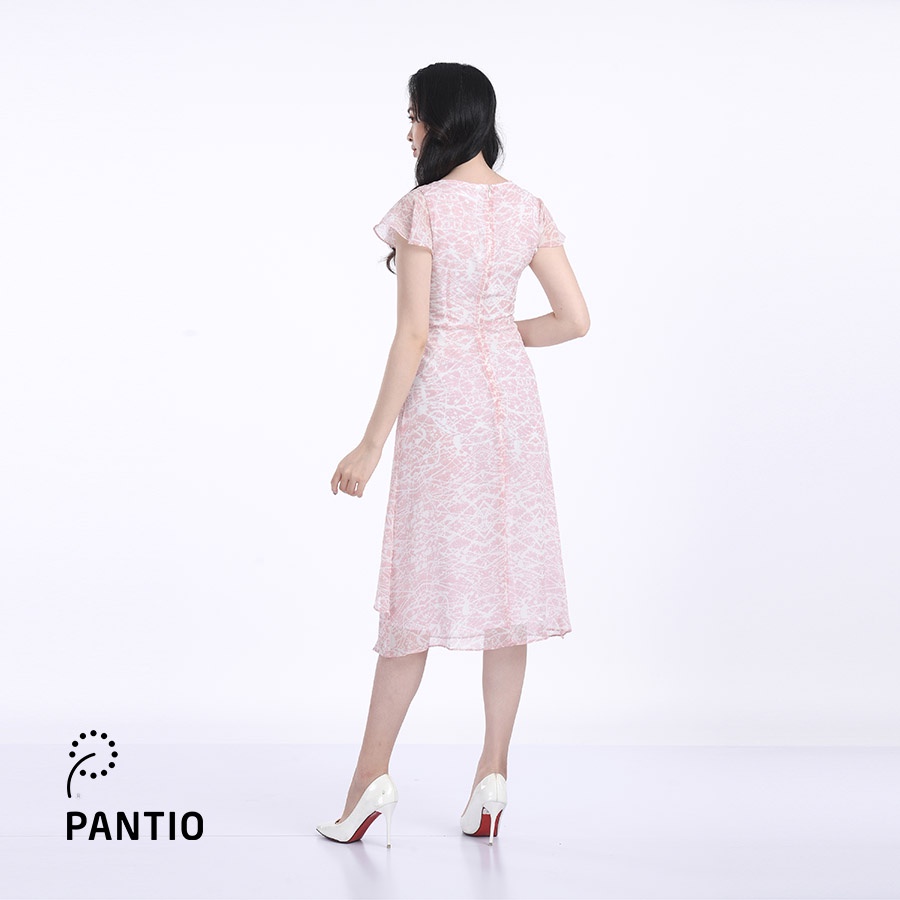 Đầm Dạo Phố chất liệu voan pha hoạ tiết thời trang FDP32565 - PANTIO