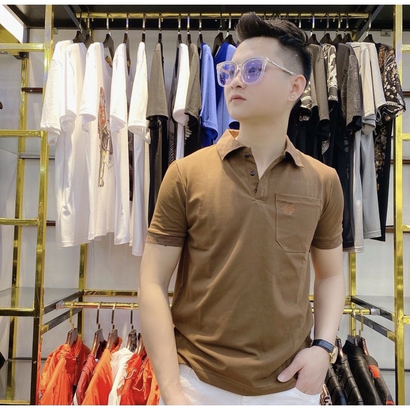 Áo polo thời trang nam, Áo tay ngắn có cổ hàn quốc btshop từ 45 đến 75 kg