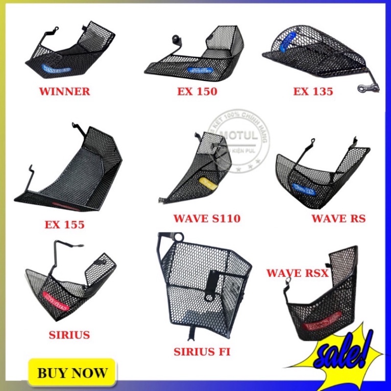 Giỏ hông, giỏ cạnh xe máy Wave Alpha, RSX, Blade số, Exciter, Sirius, wave 100cc, 50cc cam kết uy tín