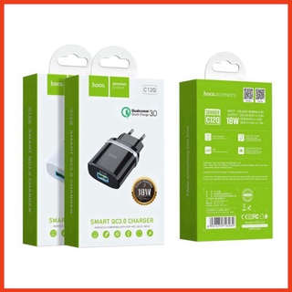 Củ sạc nhanh 18w hoco c12q dòng qc3.0 . cốc sạc dùng cho iphone, ipad, android 6789