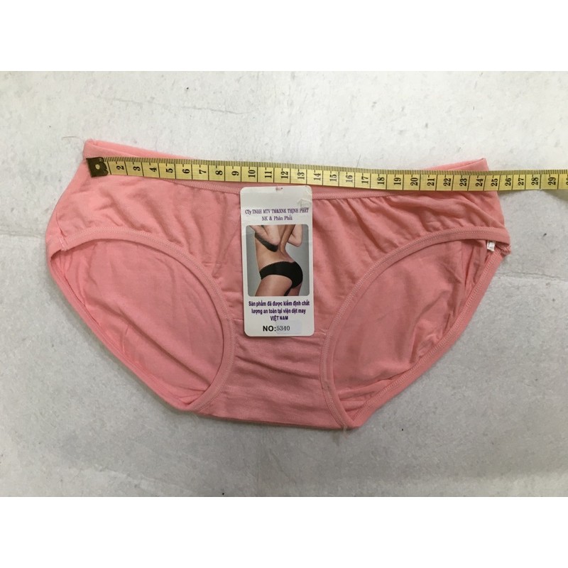 10 Quần lót nữ vải cotton phối gấm (5340) HT hiệu Thịnh Phát. CT