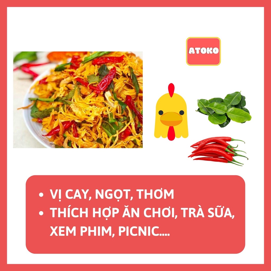 Khô Gà Lá Chanh Dai Mềm Đúng Chuẩn Khô Ngon Ăn Vặt Gói Mini Dùng Thử 20g  ATOKO KHOGAMINI | BigBuy360 - bigbuy360.vn