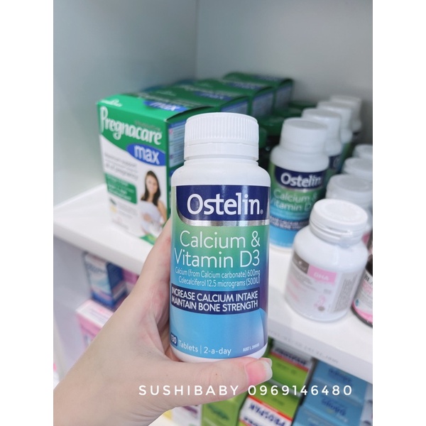 Ostelin Vitamin D3 &amp; Calcium cho bà bầu